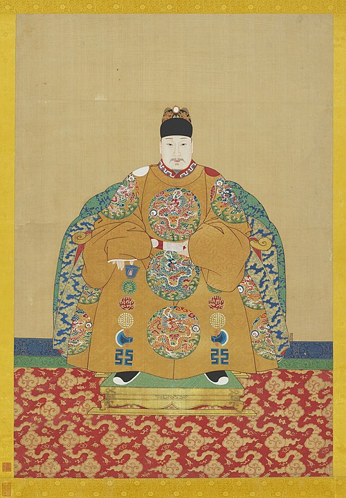 明神宗坐像　軸, , 