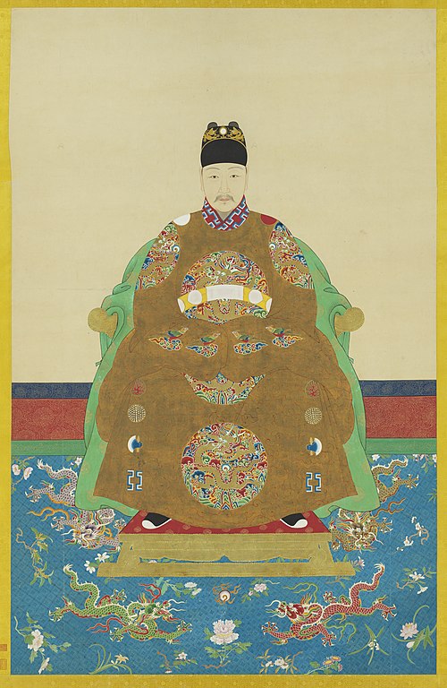 明光宗坐像　軸, , 