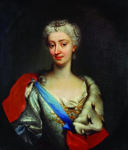 Portrait of Maria Clementina Sobieska (1702-1735), titular queen of England, Ireland and the Scots (, 1719, 