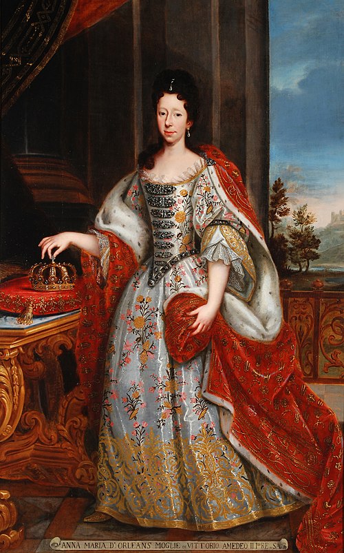 Portrait of Anne Marie d'Orléans (1669-1728), Queen of Sardinia, 1720, 