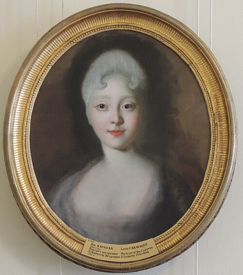 Porträt der Elizabeth of Russia (1709-1762), 1720, 