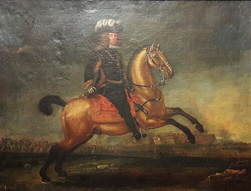 Portrait équestre du prince Eugène de Savoie., 1700, 