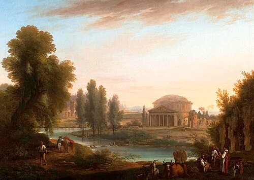 Landscape with rotunda., 1746, 