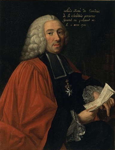 Portrait de Louis-René de Caradeux de la Chalotais (1701-1785), procureur général au parlement de Re, 1750, 