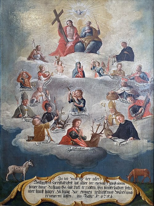 Fourteen Holy Helpers, 1751, 