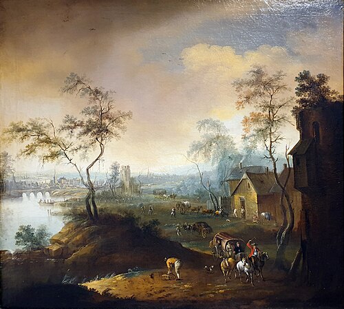 The Rhine landscape near Bingen, 1772, 
