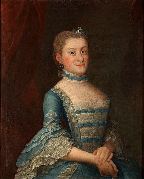 Portret Teresy Karoliny z Rzewuskich Radziwiłłowej, 1760, 