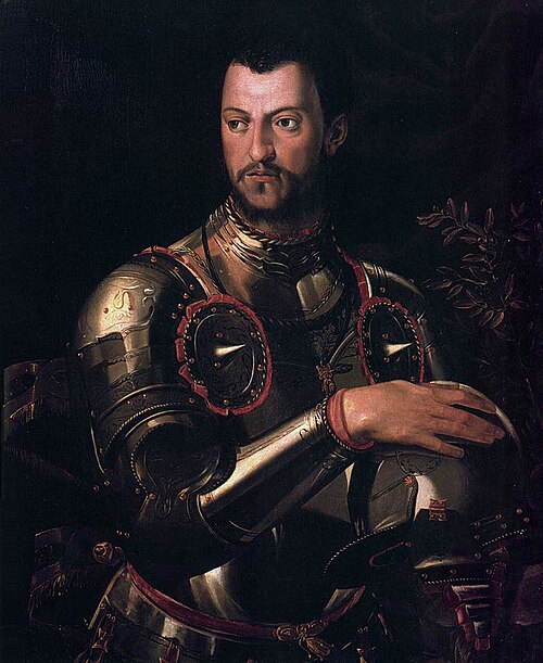 Portrait of Cosimo I in armour, 1548, 
