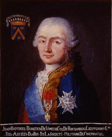 Portrait du maréchal de Rochambeau (1725-1807), 1750, 