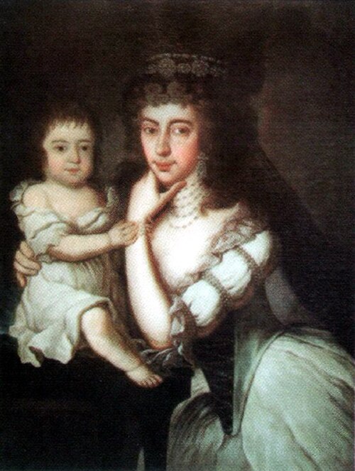 Portrait of Valburga Csáky and Károly Andrássy, 1794, 