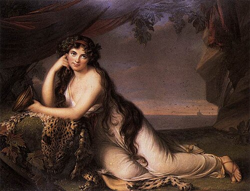 Lady Hamilton as a Bacchante (or Ariadne), , 