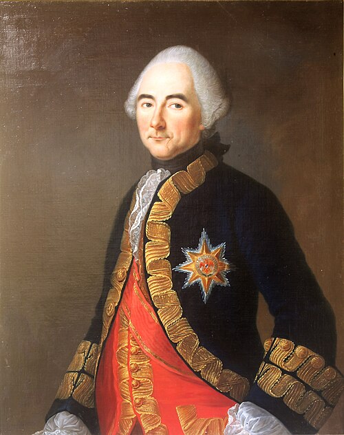 Portrait of Jean-Jacques, comte de Beausobre, in lieutenant general uniform., 1791, 