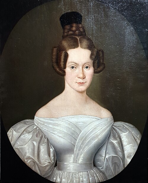 Portrait of Mrs. Anna Remeis née Fromm (1806-1873), mother of dr. Karl Remeis, 1835, 