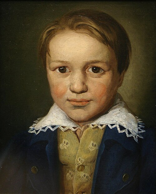Disputed portrait of thirteen-year-old Beethoven, 1783, 