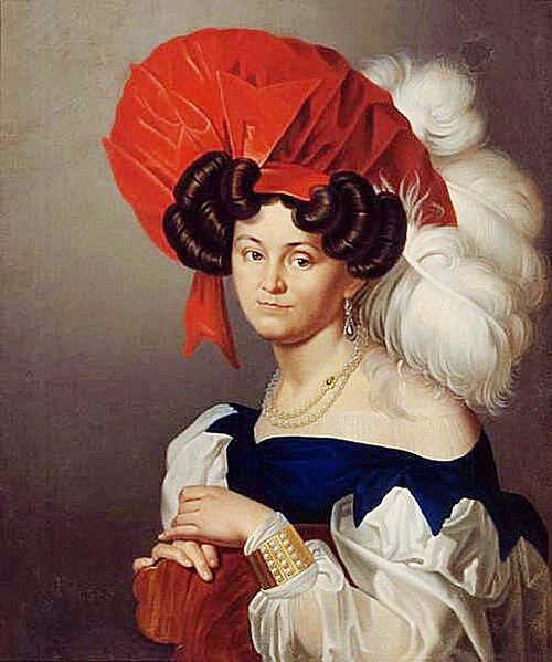 Porträt der Countess Anna Orlova, 1838, 