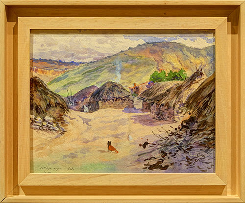 Village nègre, Saïda., 1905, 