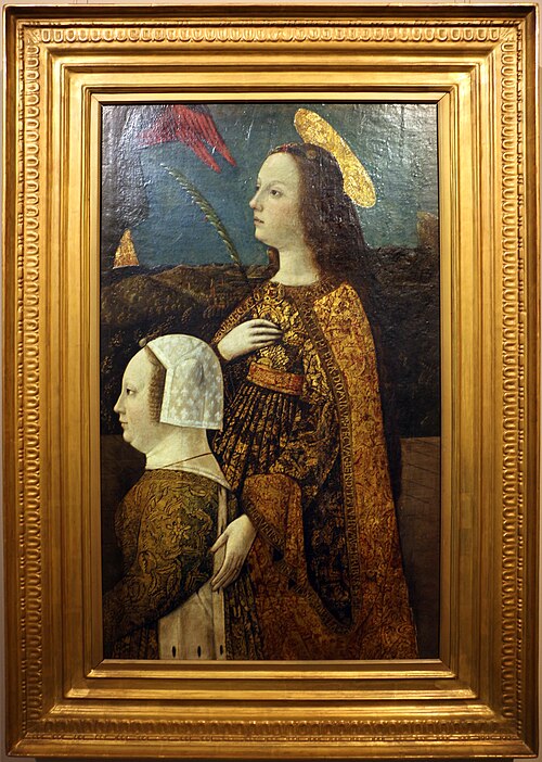 Bona of Savoy and a Saint, 1471, 