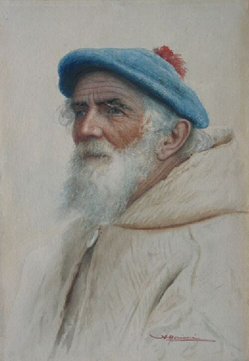 Head of a fisherman, 1850, 