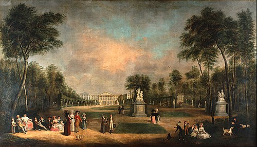 Le prince de Ligne au Parc de Bruxelles, 1789, 