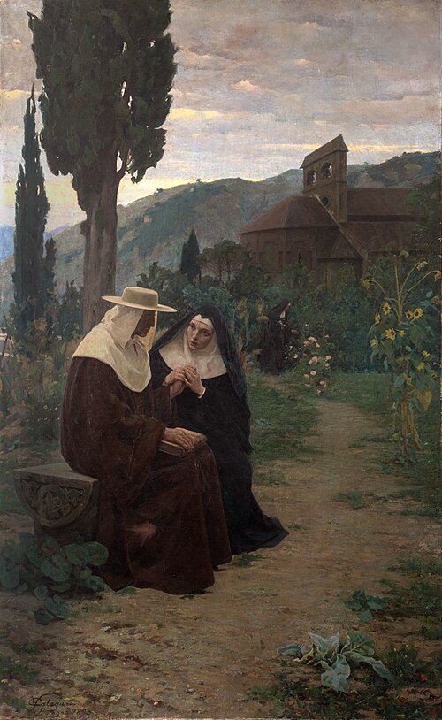 Abelard and Heloise at the Paraclete, 1893, 
