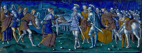 Abram Being Presented with Bread and Wine by Melchizedek, 1580, 