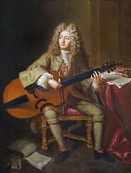 Portrait du compositeur Marin Marais, 1704, 