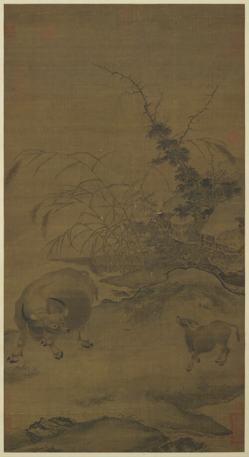 Ox Calling a Calf, , 
