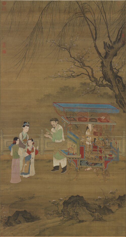 Kinck-knack Peddlers in Spring, , 