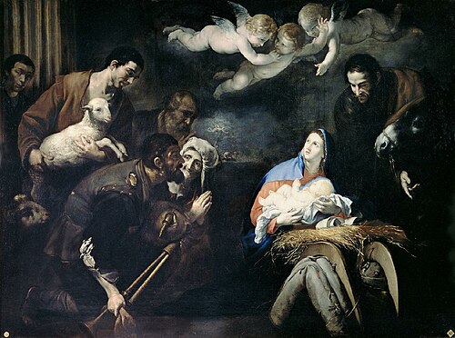 Adoración de los pastores, 1645, 