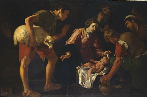 Adoración de los pastores, 1650, 