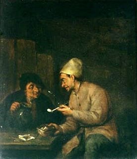Two Men Sitting at a Table, 1650, 