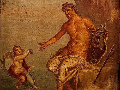 Polyphemus receives a letter from Galatea., , 