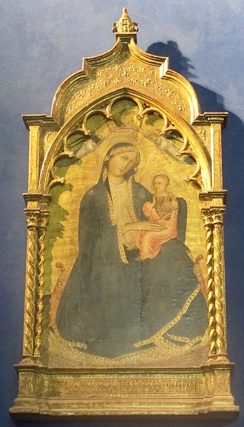 madonna dell'umiltà e angeli, 1396, 