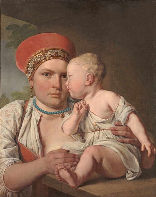 Кормилица с ребёнком, , 