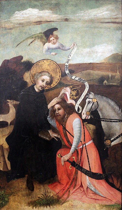 Charlemagne confesses to Saint Giles, 1430, 