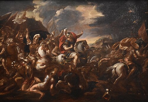 Josué arrêtant la marche du soleil, 1700, 