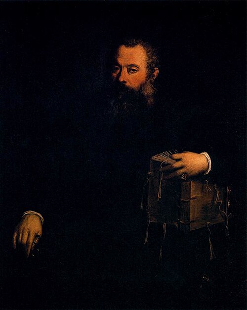 Portrait of Andreas Vesalius, 1545, 