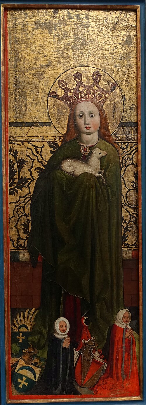 Saint Agnes, Angel of the Annunciation, 1445, 