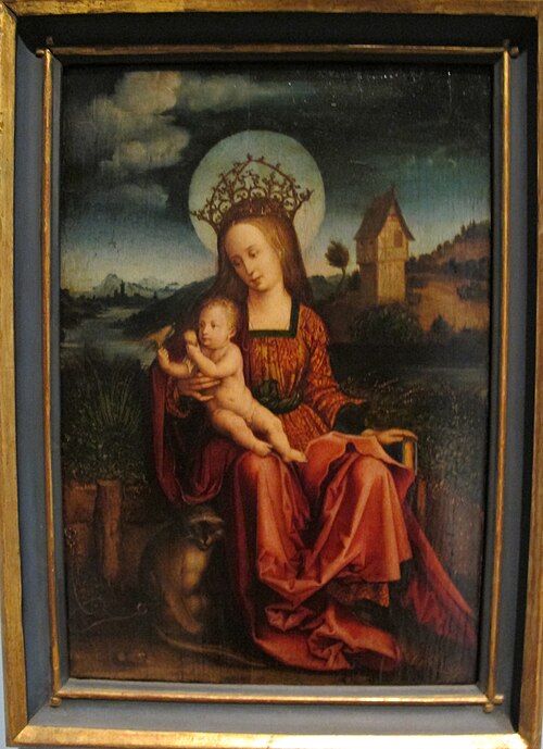 The Madonna with the Monkey, 1600, 