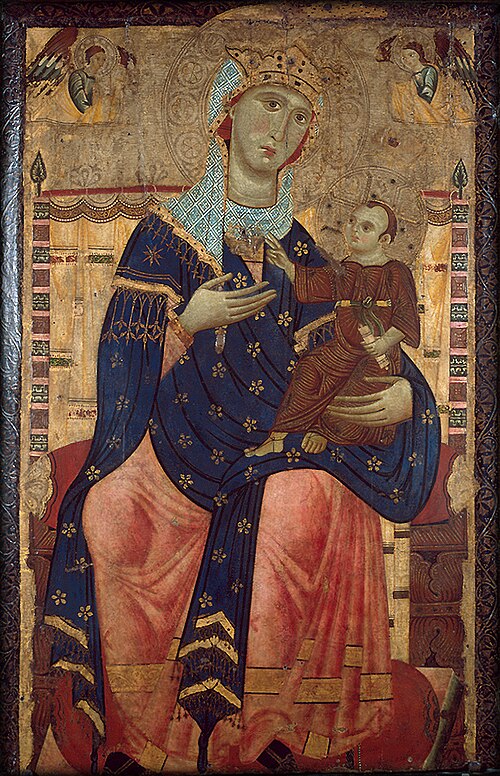 Madonna Enthroned with the Christ Child, 1250, 