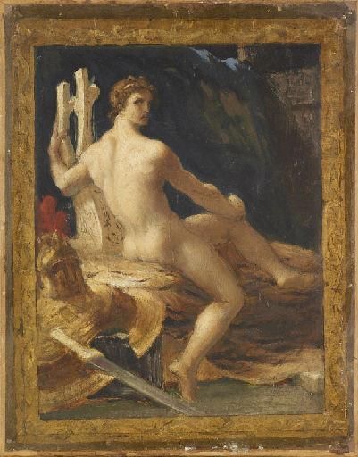 Achille retiré sous sa tente, 1850, 