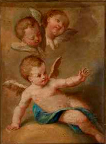 Angelček in dva putta, 1750, 