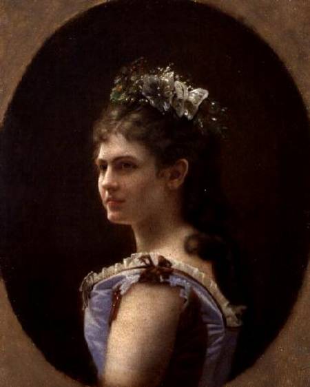 Katharina Schratt, mistress of Emperor Franz Joseph of Austria, 1880, 