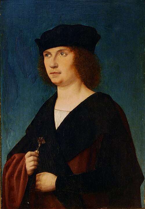 Man with a carnation, 1550, 