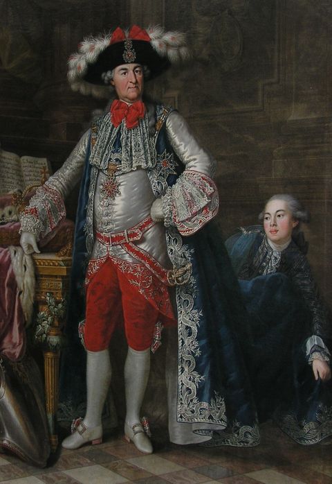 Portrait of Charles Theodore of Bavaria (1724-1799) as Grand Master of the Knights of St. George, 1750, 