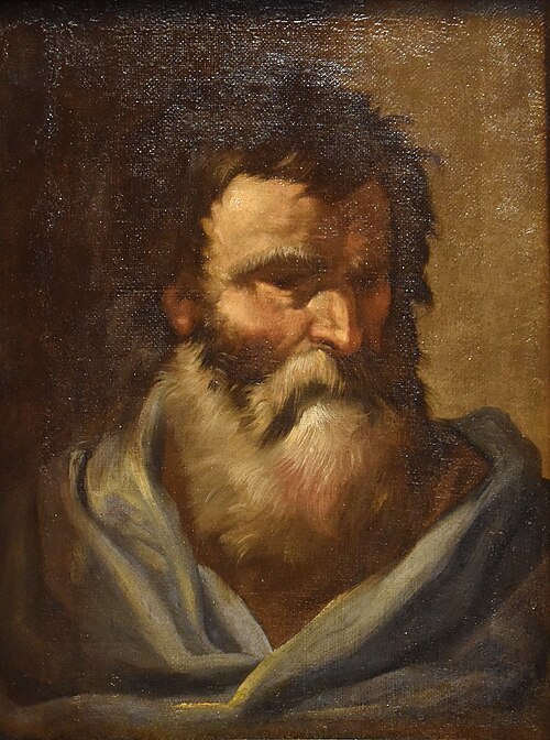 Tête de vieillard barbu, 1700, 