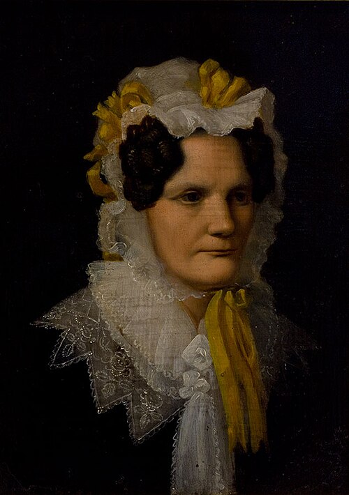 Portrait of a lady with a mousseline hat, 1830, 