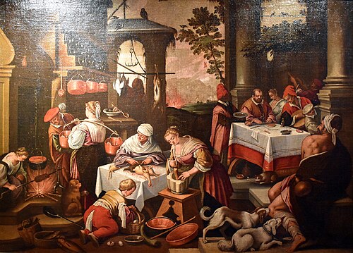 Lazare et le mauvais riche, 1700, 