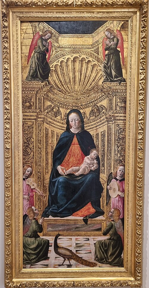 La Vierge à l'enfant entourée de six anges, , 