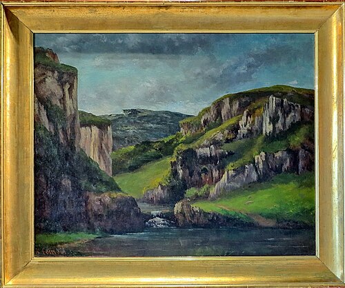 Falaises près d'Ornans, 1865, 